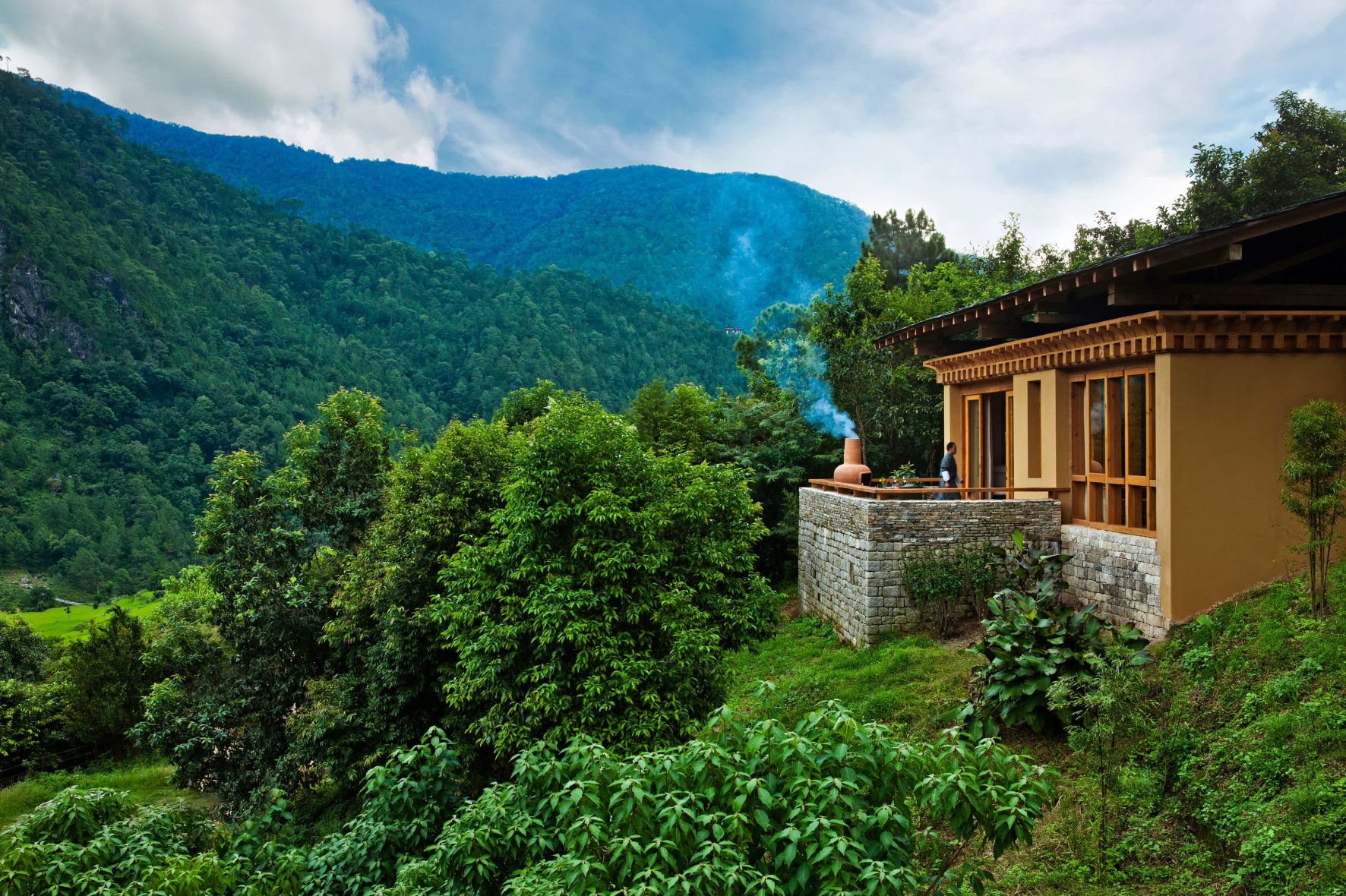 COMO Uma Punakha above the Punakha valley
