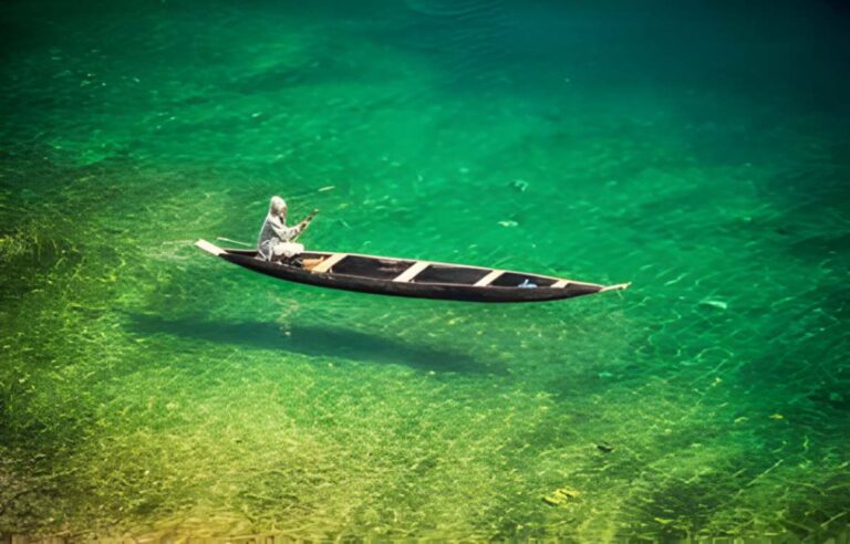 Green hills and valleys in Meghalaya, Northeast India