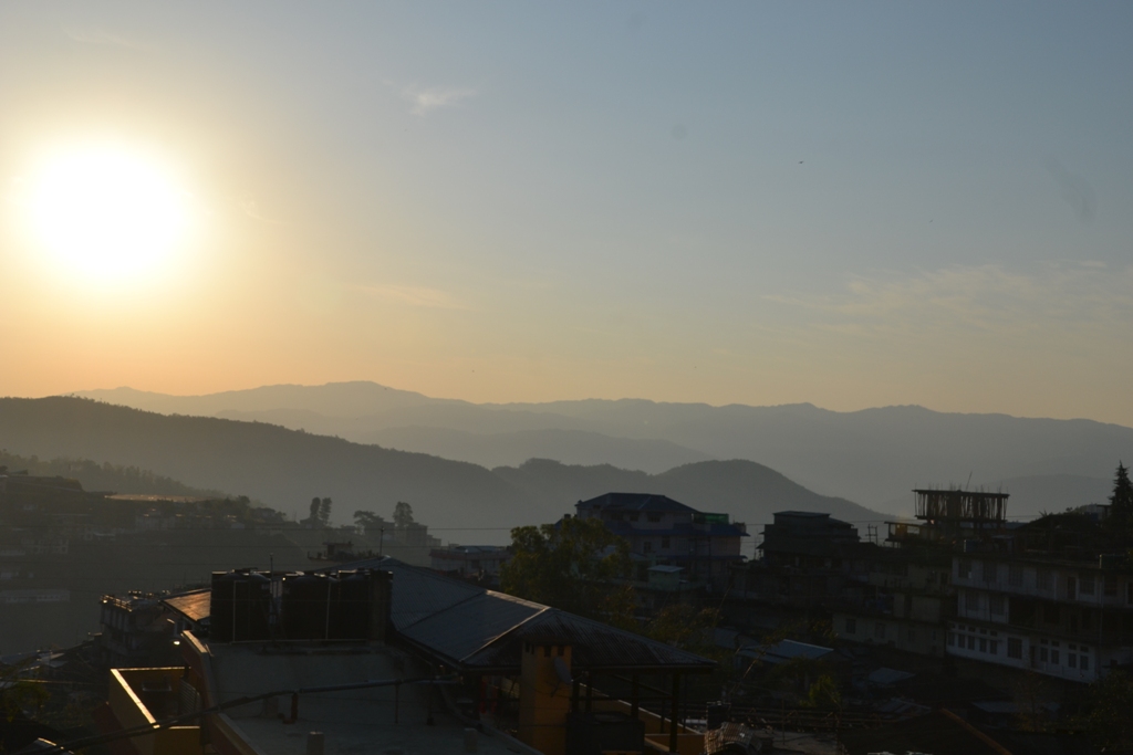 Kohima at dawn, Nagaland