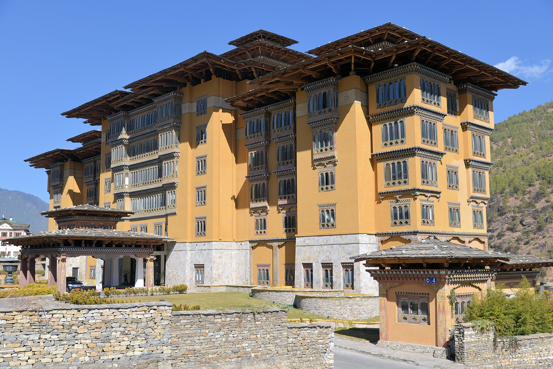 Taj Tashi hotel in Thimphu, Bhutan